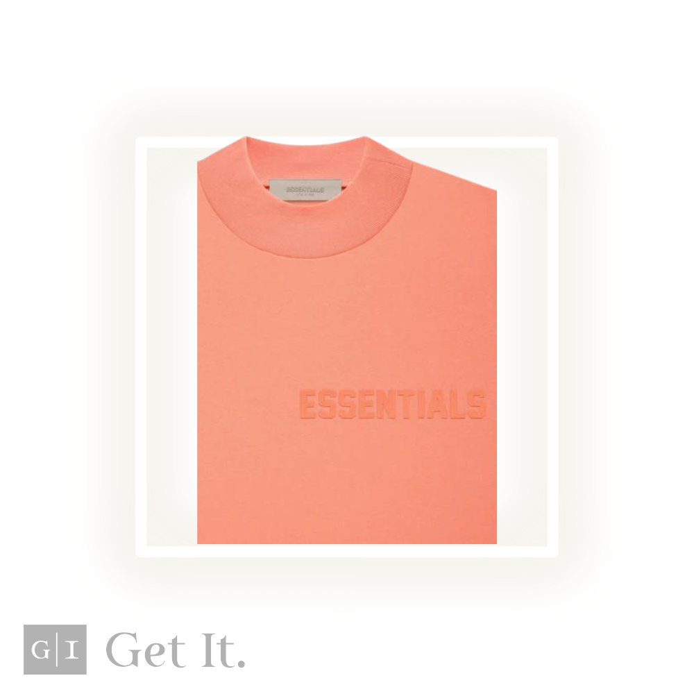 Fear Of God Essentials T-Shirt Coral